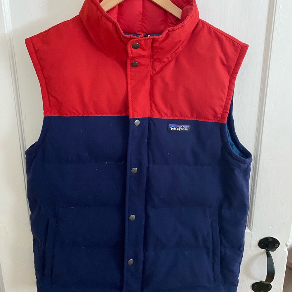 Patagonia Red and Blue Bivy Vest